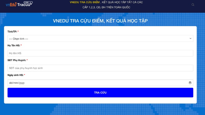 Edu tra cứu điểm: Bí quyết giúp phụ huynh và học sinh theo sát hành trình học tập 4 Tra điểm dễ dàng trên hệ thống vnedu