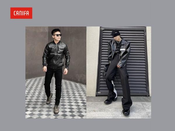 Áo khoác oversized mặc cùng trang phục Rick Owens