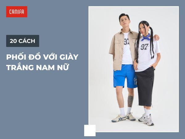Thời trang thể thao với giày thể thao trắng