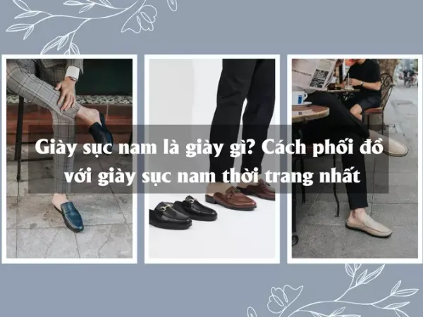 Phối đồ công sở với giày sục