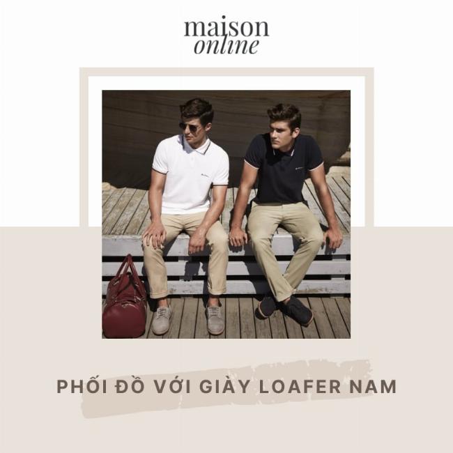 Phối giày loafer với quần âu sang trọng