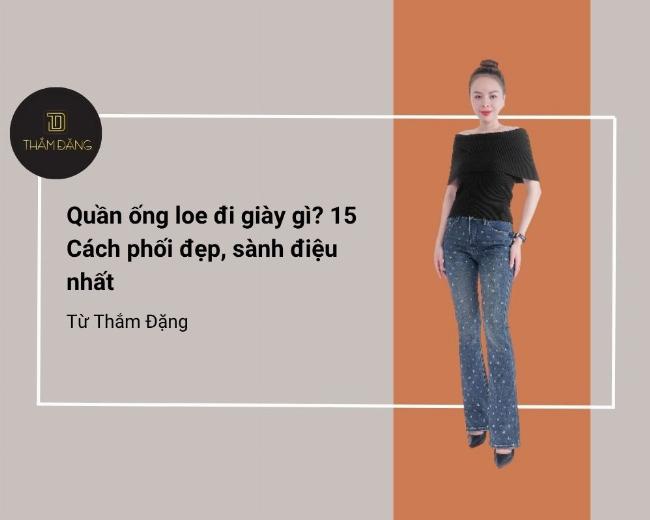 Mix đồ với giày cao gót đế vuông và quần ống rộng để tạo phong cách hiện đại