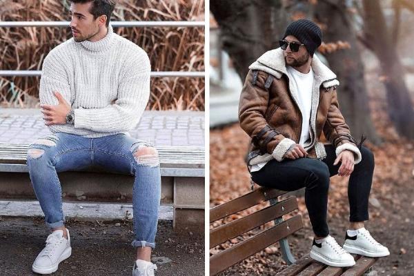 Cách phối đồ với quần denim và giày McQueen