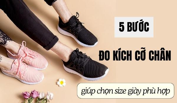 Minh họa cách đo kích thước giày bằng điện thoại để phục vụ cho việc mua sắm giày online, đảm bảo chọn đúng size giày