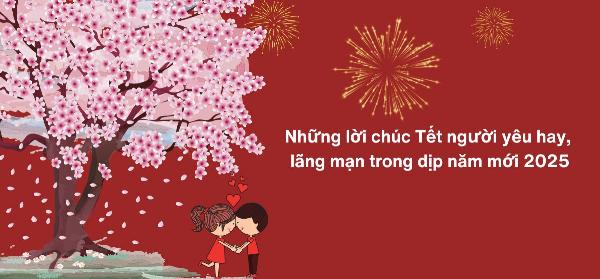 Màn hình điện thoại hiển thị những tin nhắn lời chúc tết người yêu lãng mạn và ngọt ngào ngày đầu xuân