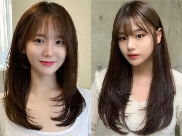 Một mái tóc dài được cắt layer chiến lược, tạo độ phồng và chuyển động ấn tượng cho tóc mỏng