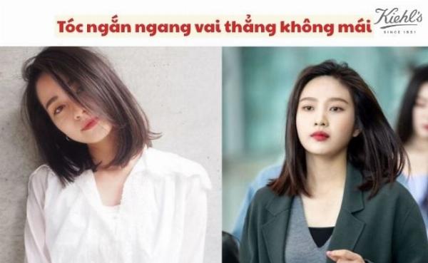 Một cô gái với kiểu tóc Lob dài ngang vai uốn sóng lơi nhẹ nhàng, mang lại vẻ ngoài nữ tính và dịu dàng
